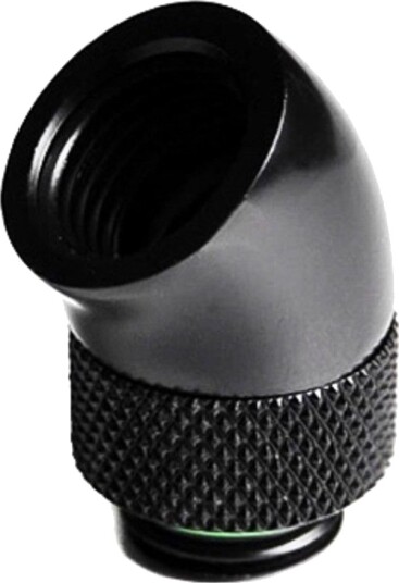 Barrow Adapter 45 Grader G1/4 Tommer Hann Til G1/4 Tommer Hunn   Roterbar Svart