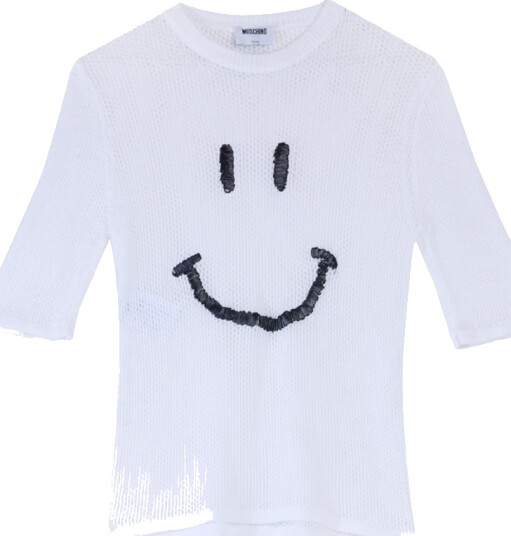 Moschino Dame Topper Hvit S,
