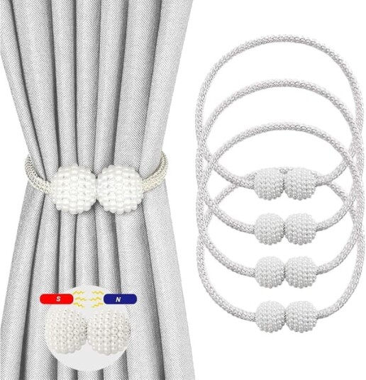 4 gardinklips magnetiske gardinklips for stue arbeidsrom a