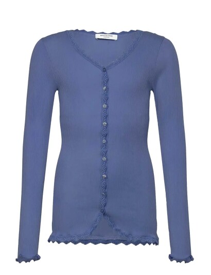 Rosemunde Kids Rkbalta Modal Ls Lace Cardigan Blue 176