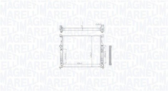 Radiator MAGNETI MARELLI 350213212500