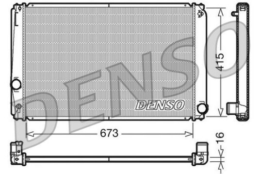 Radiator DENSO DRM50051 Radiator DENSO DRM50051
