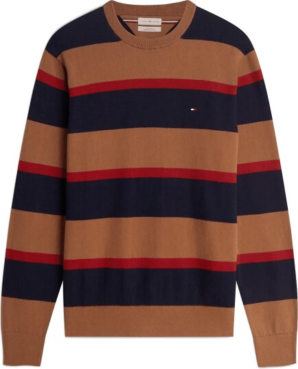 Tommy Hilfiger Pima Org Ctn Cashmere Crew Neck Brown XL