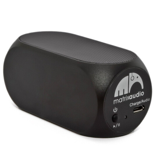 Matrix Audio Bluetooth ladbar 6 watt Stereo reisehøyttaler Svart Matrix Audio Bluetooth ladbar 6 watt Stereo reisehøyttaler Svart