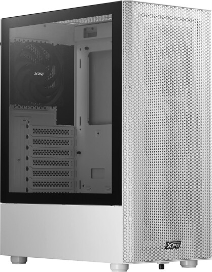 ADATA XPG Valor Mesh Midi Tower Kabinetthvit med Herdet Glass