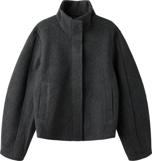 LMTD Nlfbarina Ls Short Jacket - Grey - 134-140