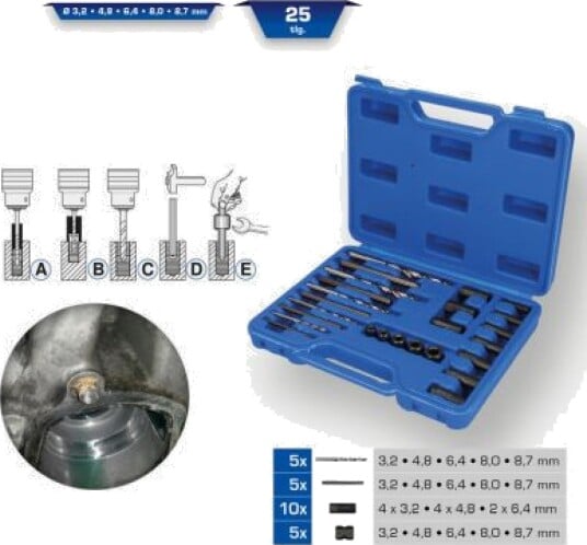 Ks Tools Werkzeug Maschinen Gmbh Hss Skrutrekkersett 25 Deler Bt541900 Ks Tools Werkzeug Maschinen Gmbh Hss Skrutrekkersett 25 Deler Bt541900