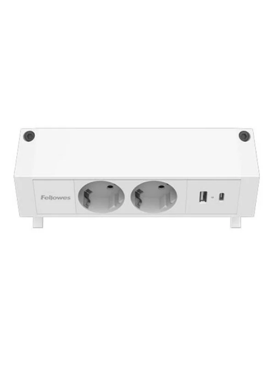 Fellowes Grenuttak Power Desk 2 Type F Hvit