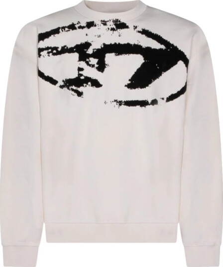 Diesel Herre Gensere & Hettegensere Hvit S,