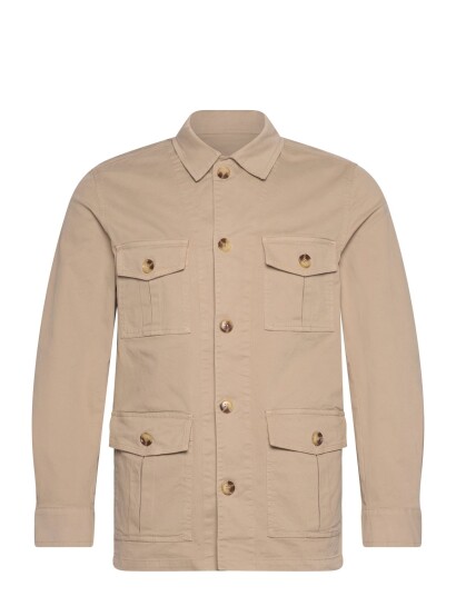 Oscar Jacobson Safari Shirt Jacket Beige L
