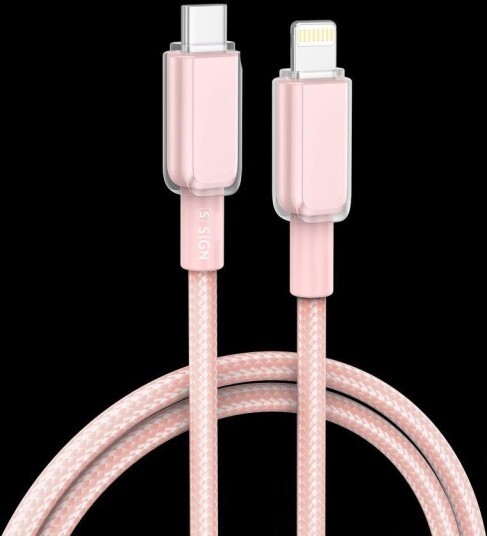 SIGN USB-C to Lightning Cable 30W 1m Pink