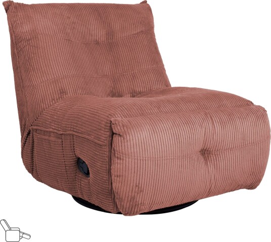 Recliner hvilestol Selor med manuell mekanisme - rosa