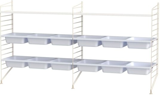 String barnerom hvit & beige Kombinasjon F