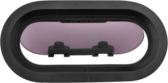 1852 Portlight oval Sort 175 x 375 mm 197 x 367 mm