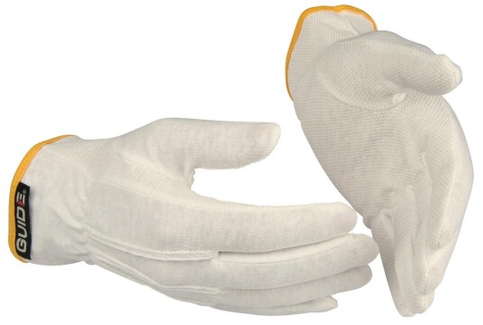 Guide Gloves 549 Hanske bomull tynn PVC 6 Klær