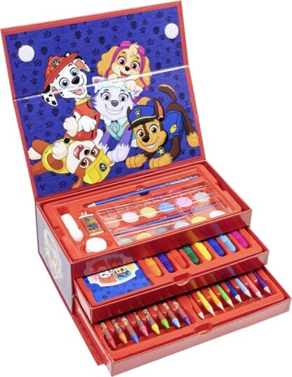 Paw Patrol Fargeleggingssett Med Tusjer Og Fargestifter 3+ År Paw Patrol Fargeleggingssett Med Tusjer Og Fargestifter 3+ År