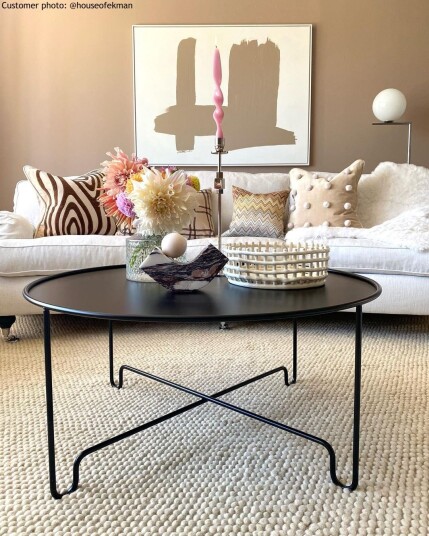 Runde tepper Avafors Wool Bubble beige Størrelse: Ø 120 cm