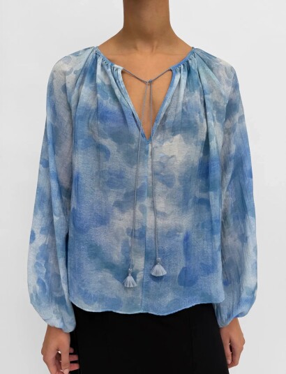 RODEBJER Rodebjer Phoebe Clouds Blue XS RODEBJER Rodebjer Phoebe Clouds Blue XS