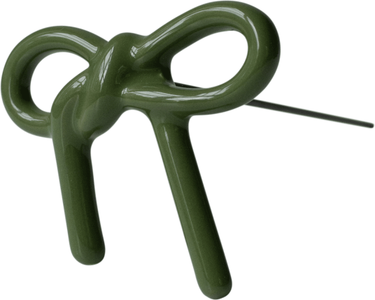 DBKD Bow blomsterdekorasjon Shiny green DBKD Bow blomsterdekorasjon Shiny green