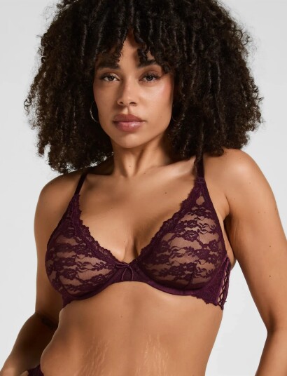 Hunkemöller Aveline Up Burgundy 75 D