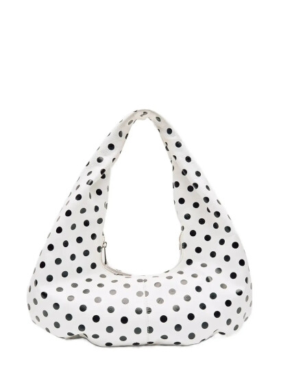 Nunoo Small Alma Draped Polka White/Black White ONE SIZE