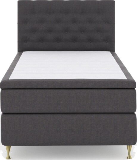 Select No 5 Komplett Sengepakke 120x200 Fast Watergel - Mørkegrå/Gullben