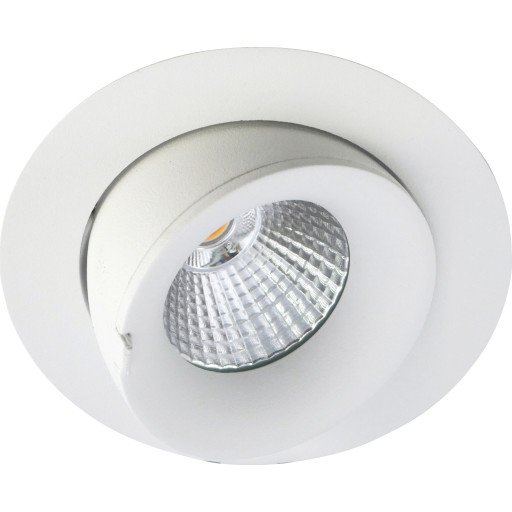 Nordtronic Downlight Velia PRO Large Tilt 11W DTW 1800 3000K matt hvit