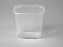 Salatbæger 500 Ml 108X81x102 Mm Rektangulær Pp Klar,10 Pk X 100 Stk/Krt
