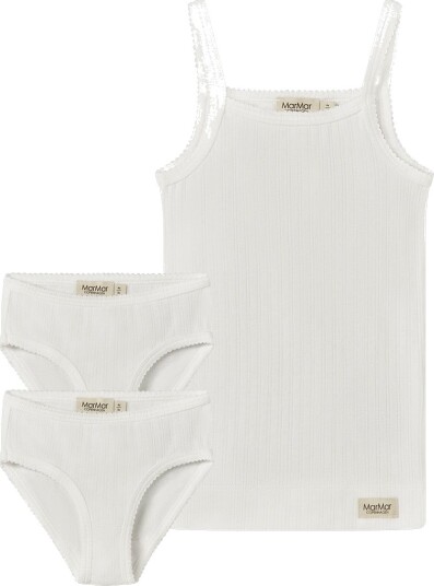 MarMar Copenhagen Underwear Set White 116/122 MarMar Copenhagen Underwear Set White 116/122