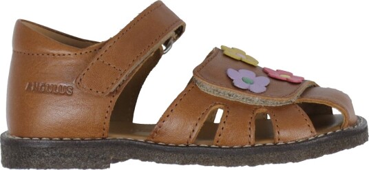 Angulus Sandaler Cognac m. Blomster Angulus 25 Sandals Brun