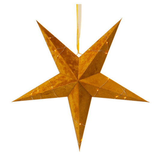 Star Trading Fløyelsstjerne + lyslenke Gull 1576090-03-0 1576090-02-0