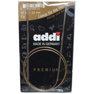 Addi Turbo Rundpinner Messing 80cm 3,00mm / 31.5in US2½