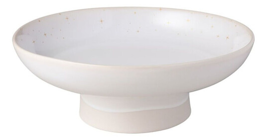 Villeroy & Boch Winter Glow skål på fot Ø 29 cm Hvit-beige Villeroy & Boch Winter Glow skål på fot Ø 29 cm Hvit-beige