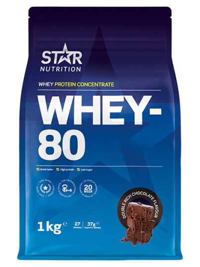 Whey-80 Myseprotein 1 kg