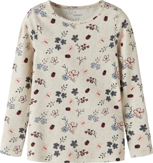 Name It Genser NmfKamelia Peyote Melange Name It 4 år 104 Genser Blå Grå Rosa
