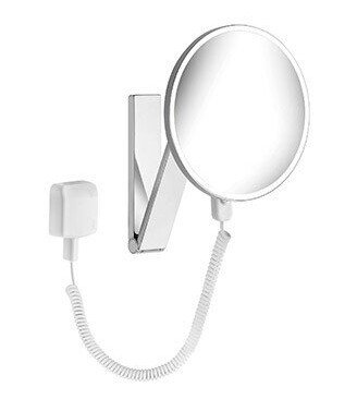 Keuco iLook Sminkespeil m/lys Ø212 mm. LED Vegghengt med adapter Keuco iLook Sminkespeil m/lys Ø212 mm. LED Vegghengt med adapter