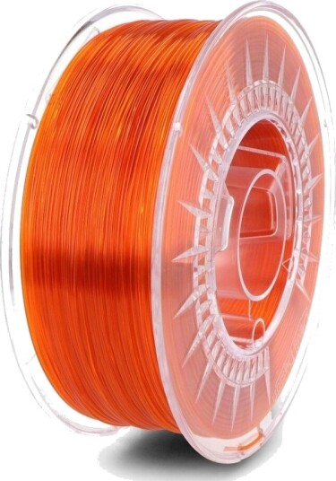 Devil Design Filament Devil Design Petg 1.75 Mm 1 Kg Bright Orange Transparent
