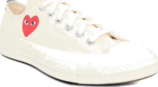 Comme des Garçons Play Converse Low Top Sneakers White 41.5