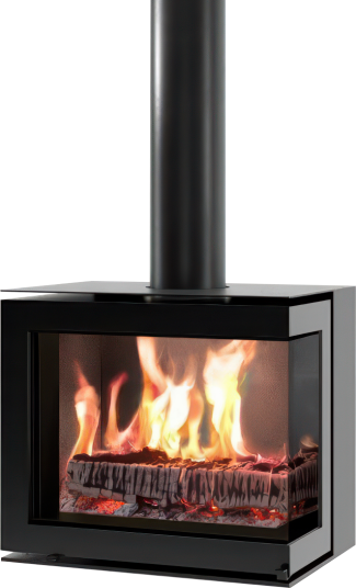 M-Design Venus Mbox 630CR Svart Vegghengt Vedovn Høyre Hjørne