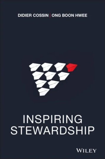 Inspiring Stewardship Av Didier (University Of Lausanne Switzerland) Cossin, Ong Boon Hwee