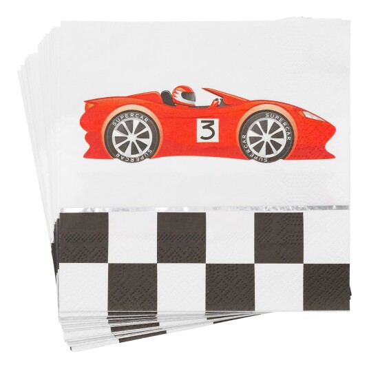 Design House Servietter Racerbil - 16-pakning