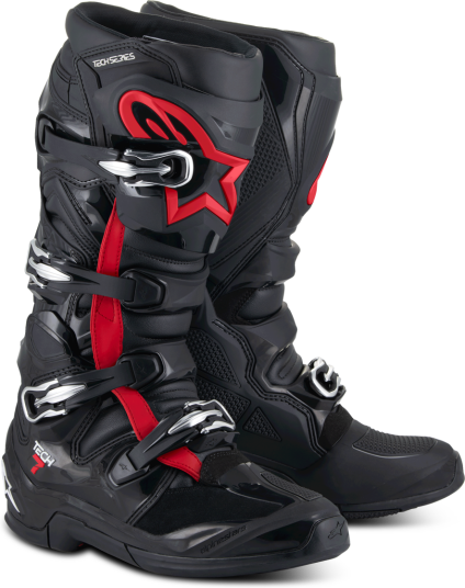 Alpinestars Crosstøvler Tech 7 Svart- Rød Alpinestars Crosstøvler Tech 7 Svart- Rød