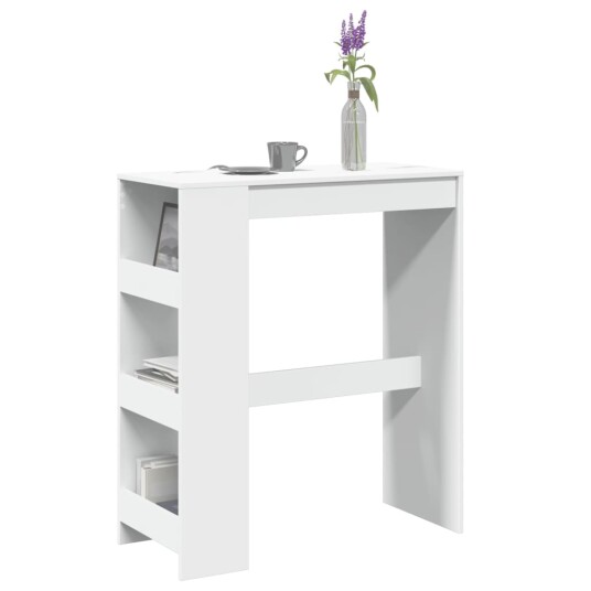 Barbord med stativer hvit 90x40x103,5 cm konstruert tre 8721158386618