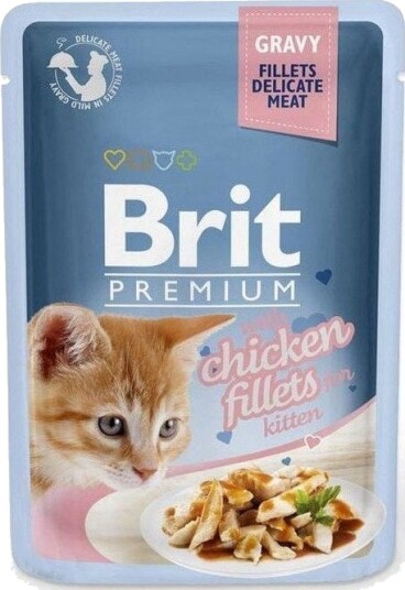 Brit Kitten Kyllingbiter I Saus 85 G Brit Kitten Kyllingbiter I Saus 85 G