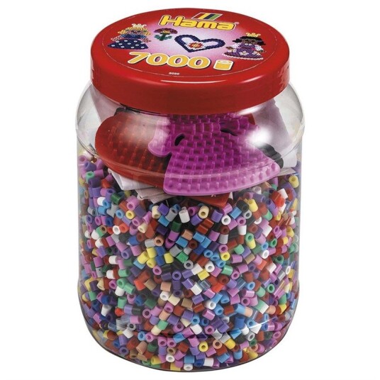 Hama Ironing beads set in Jar 7000pcs.