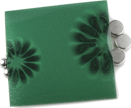SuperMagneter Magnetiseringsfilm 75 X 75 Mm   Magnetisk Fluksfolie Som Viser Magnetfelt Mønster