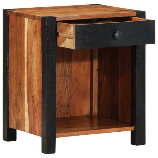 Nattbord 2 stk 40x35x50 cm Massivt Tre Akasietre Nattbord 2 stk 40x35x50 cm Massivt Tre Akasietre