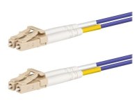 Lanview - Nettverkskabel - LC/UPC multimodus (hann) til LC/UPC multimodus (hann) - 3 m. - 2 mm - fiberoptikk - dupleks - 50 / 125 my - OM4 - halogenfri - lilla