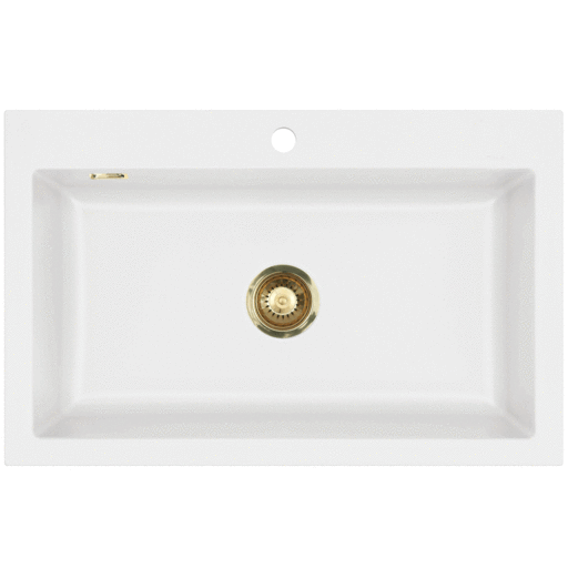 Lavabo Mera 80 kjøkkenvask 80x51 cm, matt hvit