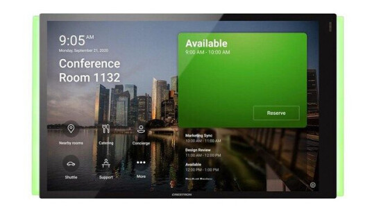 Crestron Electronics Crestron Room Scheduling Touch Screen TSS-1070-T-B-S-LB KIT  for Microsoft Teams  room manager  Bluetooth 802.11a/b/g/n/ac  smooth black